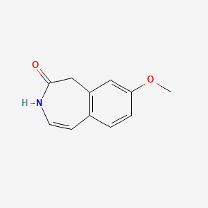 Chemical structure of 8-Methoxy-1H-benzo[d]azepin-2(3H)-one