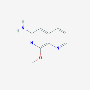 Chemical structure of 8-Methoxy-1,7-naphthyridin-6-amine