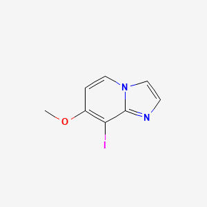 Chemical structure of 8-Iodo-7-methoxyimidazo[1,2-a]pyridine