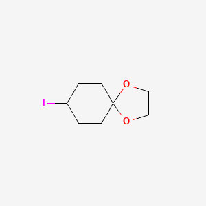 Chemical structure of 8-Iodo-1,4-dioxaspiro[4.5]decane