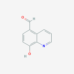 Chemical structure of 8-Hydroxyquinoline-5-carbaldehyde