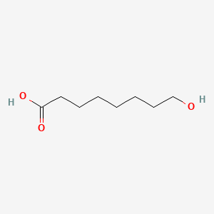 Chemical structure of 8-Hydroxyoctanoic acid