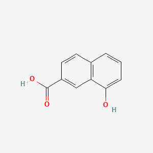 Chemical structure of 8-Hydroxynaphthalene-2-Carboxylic Acid