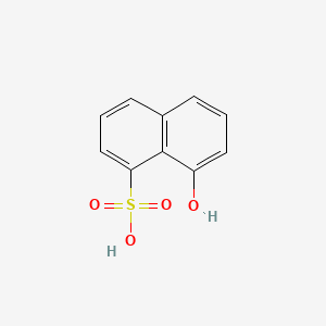 Chemical structure of 1-Naphthol-8-sulfonic acid