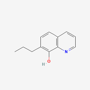 Chemical structure of 8-Hydroxy-7-propylquinoline