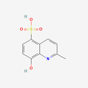 Chemical structure of 8-Hydroxy-2-methylquinoline-5-sulfonic acid