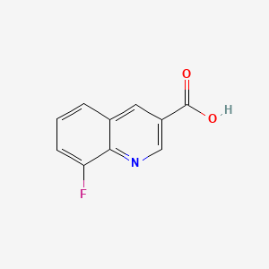 Chemical structure of 8-Fluoroquinoline-3-carboxylic acid