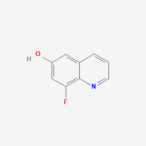 Chemical structure of 8-fluoroquinolin-6-ol