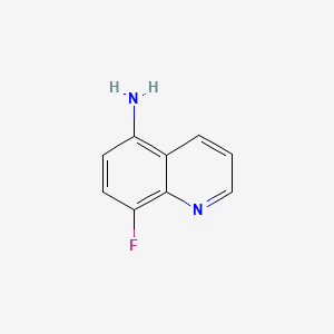 Chemical structure of 8-Fluoroquinolin-5-amine