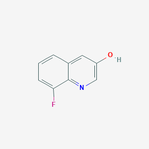 Chemical structure of 8-Fluoroquinolin-3-ol