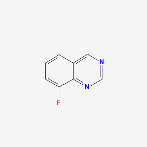 Chemical structure of 8-Fluoroquinazoline