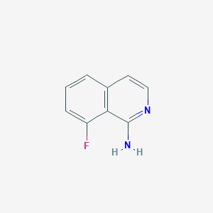 Chemical structure of 8-Fluoroisoquinolin-1-amine