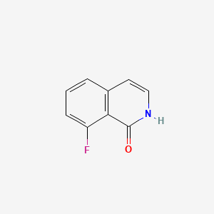 Chemical structure of 8-Fluoroisoquinolin-1(2H)-one