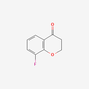 Chemical structure of 8-Fluorochroman-4-one