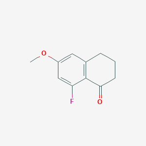 Chemical structure of 8-Fluoro-6-methoxy-3,4-dihydronaphthalen-1(2H)-one