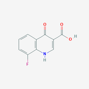 Chemical structure of 8-Fluoro-4-hydroxyquinoline-3-carboxylic Acid