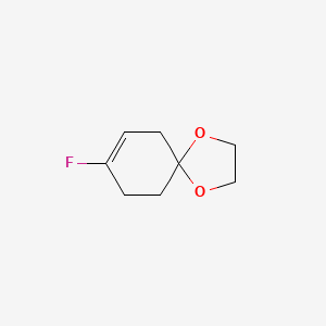 Chemical structure of 8-Fluoro-1,4-dioxaspiro[4.5]dec-7-ene
