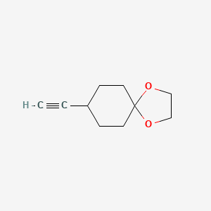 Chemical structure of 8-Ethynyl-1,4-dioxaspiro[4.5]decane
