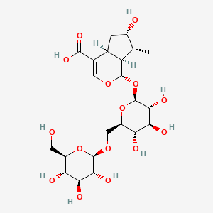 Chemical structure of Loganic acid 6'-glucoside