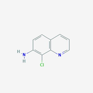 Chemical structure of 8-Chloroquinolin-7-amine