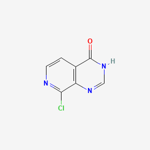 Chemical structure of 8-Chloropyrido[3,4-d]pyrimidin-4-ol