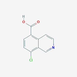 Chemical structure of 8-Chloroisoquinoline-5-carboxylic acid