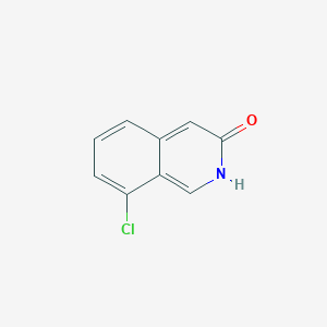 Chemical structure of 8-chloroisoquinolin-3-ol