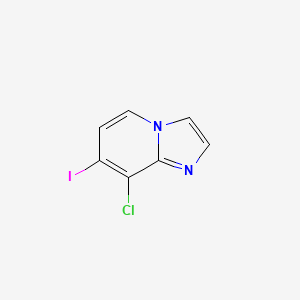 Chemical structure of 8-Chloro-7-iodoimidazo[1,2-a]pyridine