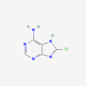 Chemical structure of 8-Chloroadenine