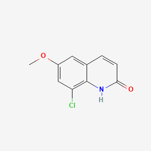Chemical structure of 8-Chloro-6-methoxyquinolin-2(1H)-one