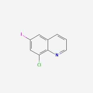 Chemical structure of 8-Chloro-6-iodoquinoline