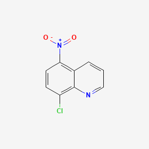 Chemical structure of 8-Chloro-5-nitroquinoline