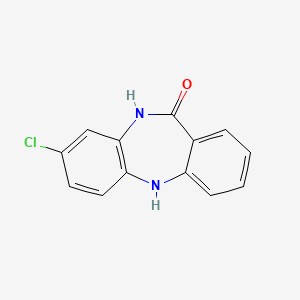 Chemical structure of 8-Chloro-5,10-dihydrodibenzo[b,e][1,4]diazepin-11-one