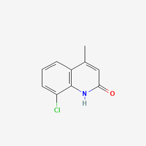 Chemical structure of 8-Chloro-4-methylquinolin-2(1H)-one