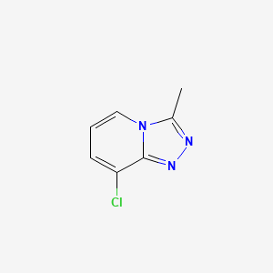 Chemical structure of 8-Chloro-3-methyl-[1,2,4]triazolo[4,3-a]pyridine