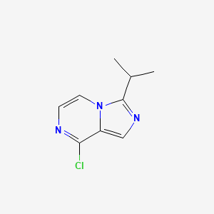 Chemical structure of 8-Chloro-3-isopropylimidazo[1,5-a]pyrazine