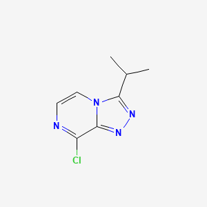 Chemical structure of 8-Chloro-3-isopropyl-[1,2,4]triazolo[4,3-a]pyrazine