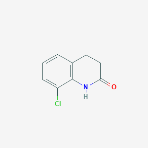 Chemical structure of 8-Chloro-3,4-dihydroquinolin-2(1H)-one
