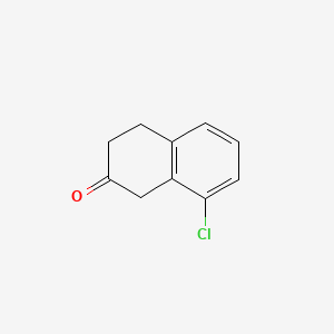 Chemical structure of 8-Chloro-3,4-dihydronaphthalen-2(1H)-one