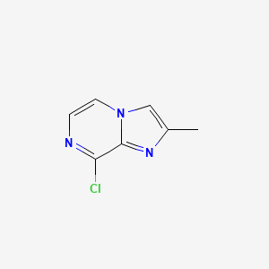 Chemical structure of 8-chloro-2-methylimidazo[1,2-a]pyrazine