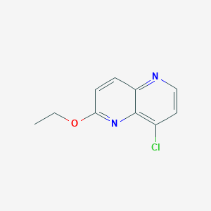 Chemical structure of 8-Chloro-2-ethoxy-1,5-naphthyridine