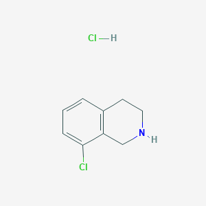 Chemical structure of 8-Chloro-1,2,3,4-tetrahydroisoquinoline hydrochloride