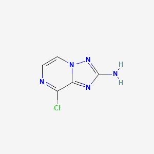 Chemical structure of 8-Chloro-[1,2,4]triazolo[1,5-a]pyrazin-2-amine