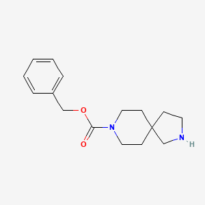 Chemical structure of 8-CBZ-2,8-DIAZA-SPIRO[4.5]DECANE