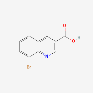 Chemical structure of 8-bromoquinoline-3-carboxylic acid