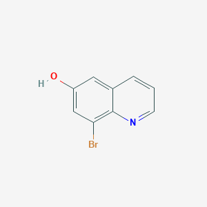 Chemical structure of 8-bromoquinolin-6-ol