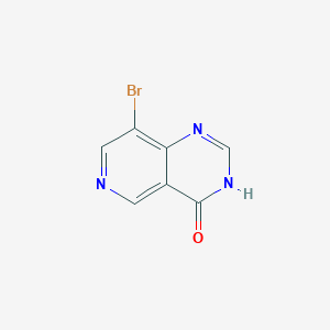 Chemical structure of 8-Bromopyrido[4,3-d]pyrimidin-4(3H)-one