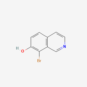 Chemical structure of 8-Bromoisoquinolin-7-ol