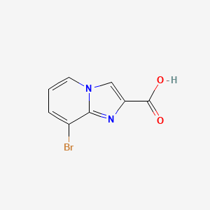 Chemical structure of 8-Bromoimidazo[1,2-a]pyridine-2-carboxylic acid