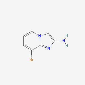 Chemical structure of 8-Bromoimidazo[1,2-a]pyridin-2-amine